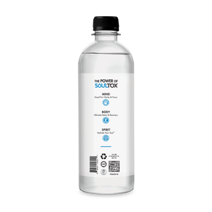 SOULTOX Alkaline Electrolyte Water - Mineral Infused Hydration, No Flavor 12 Pack