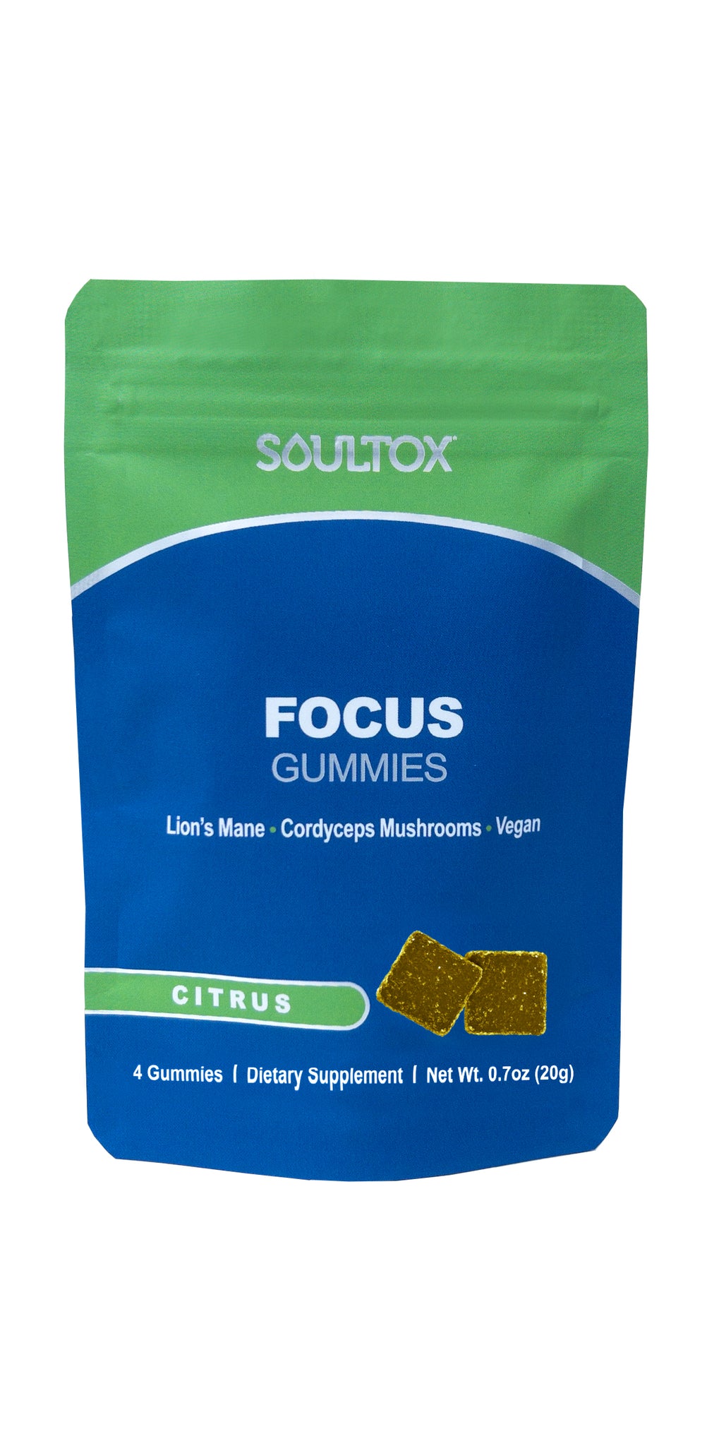 Soultox FOCUS Lion's Mane Mushroom Gummies