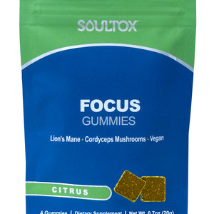 Soultox FOCUS Lion's Mane Mushroom Gummies