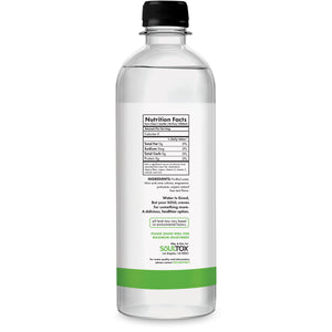 SOULTOX Alkaline Electrolyte Water - Mineral Infused Hydration, Lime Mint 12 Pack