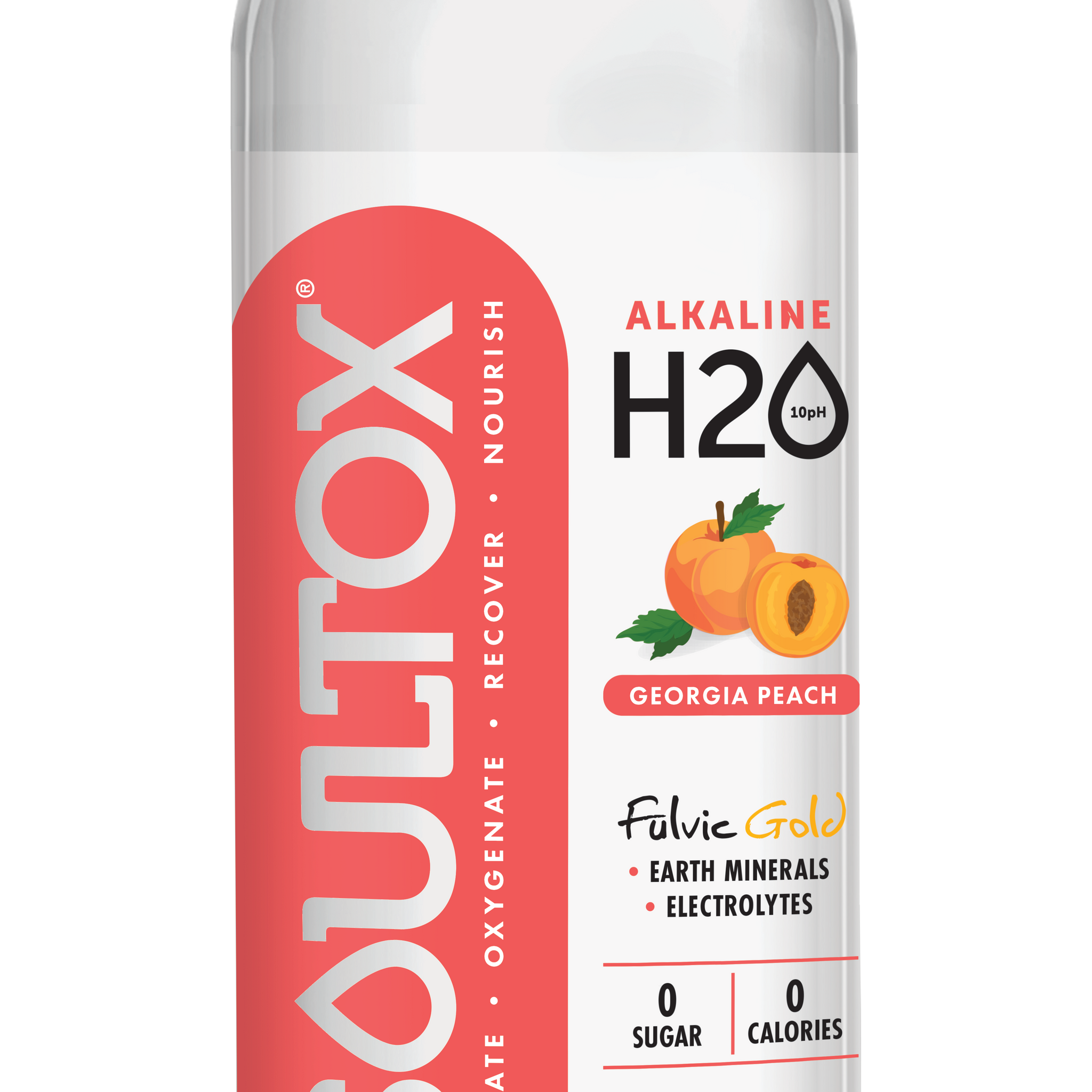 SoulTox 4-Flavor Variety Alkaline Fulvic Gold Bottles 12 Pack