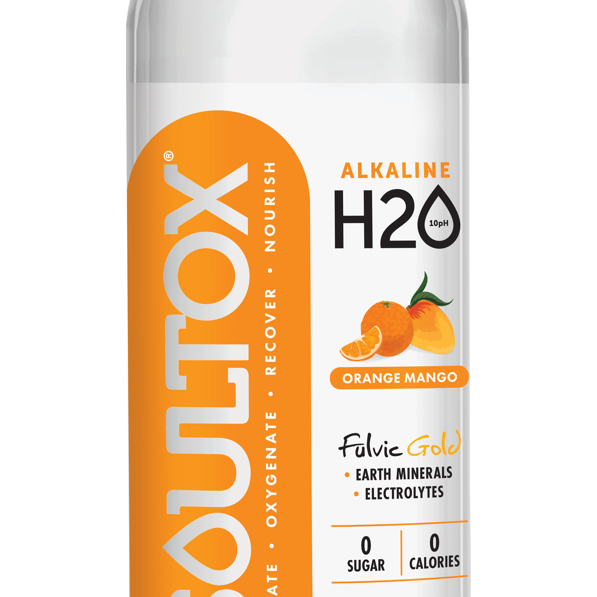 SoulTox 4-Flavor Variety Alkaline Fulvic Gold Bottles 12 Pack