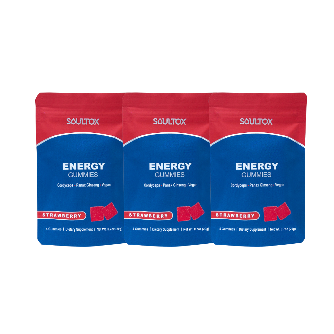 Soultox ENERGY Ginseng Cordyceps Mushroom Gummies